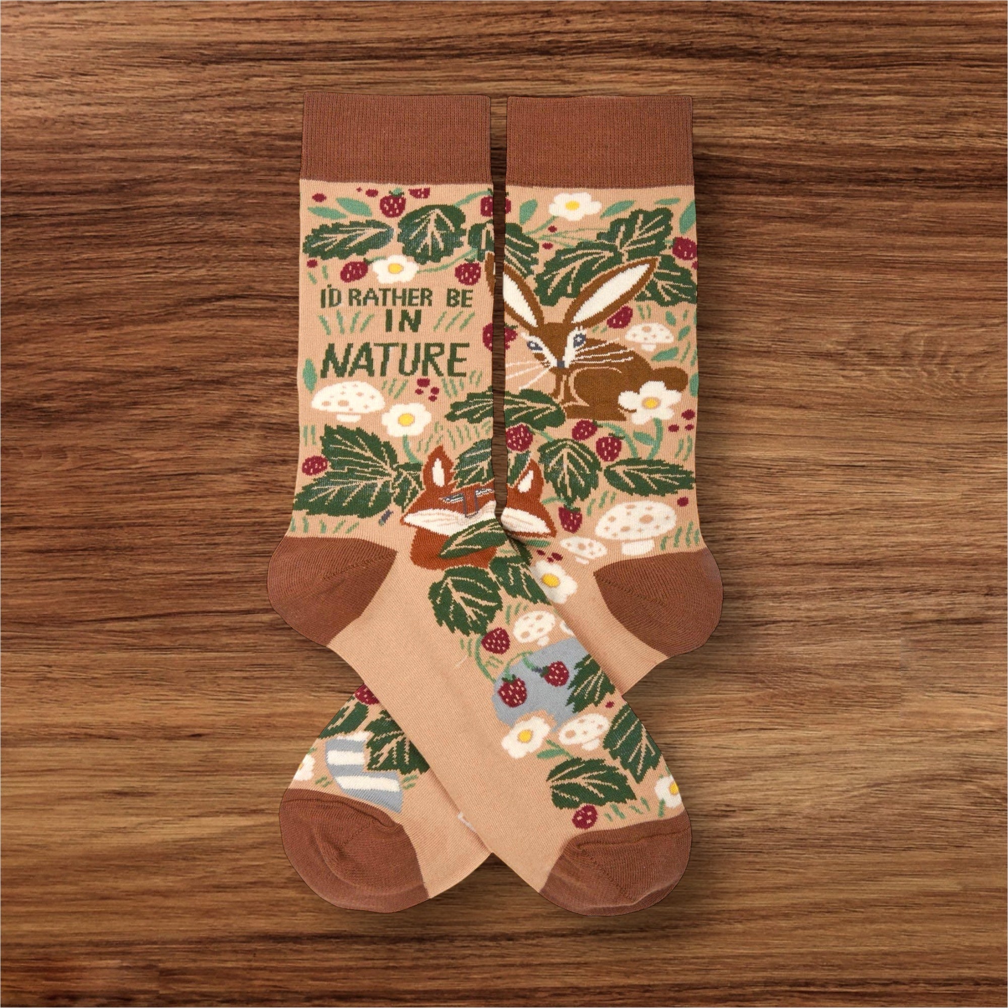 “I'd Rather Be In Nature” Unisex Socks