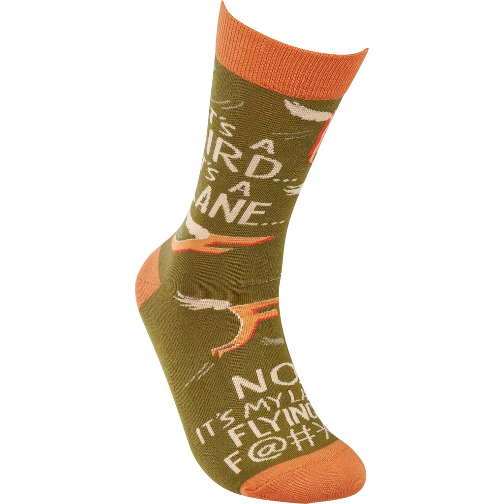 "It's A Bird It's A Plane...Last Flying F-"  Socks