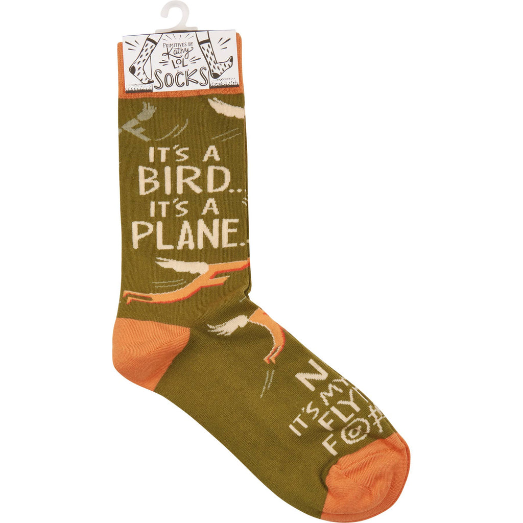 "It's A Bird It's A Plane...Last Flying F-"  Socks