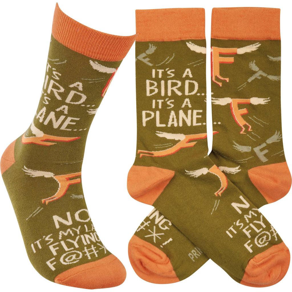 "It's A Bird It's A Plane...Last Flying F-"  Socks