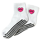 Mama Grip Socks - White (Barre / Pilates)