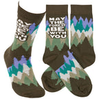 “May The Forest Be With You” Socks