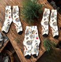 Mermaid Tattoo Print Socks