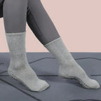 Mid Calf Grip Socks Yoga Comfort Fit For Women