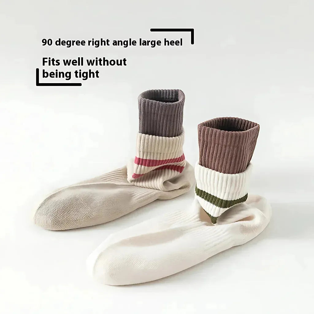 Mid Calf Pilates Grip Socks For Women’s Studio Flow