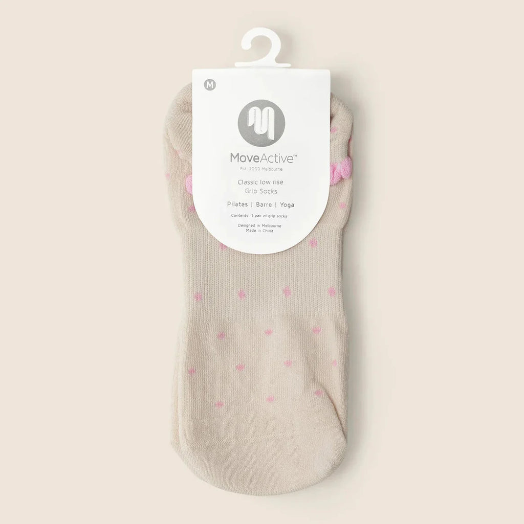 Classic Grip Socks - Polka Ruffle (Barre / Pilates)