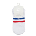 Classic Low Rise Striped Grip Socks - (Barre / Pilates)