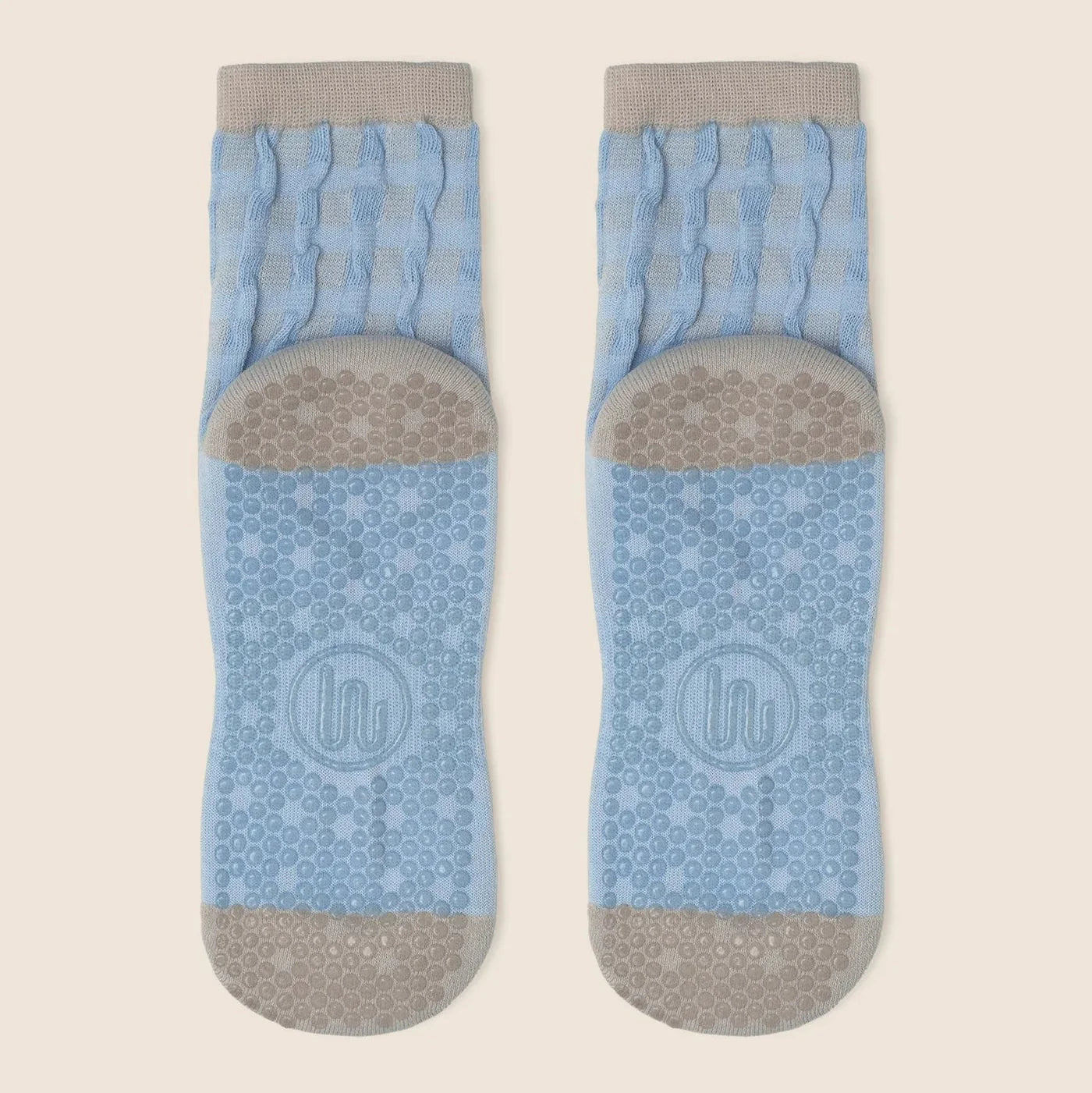 Crew Grip Socks - Gingham (Barre / Pilates)
