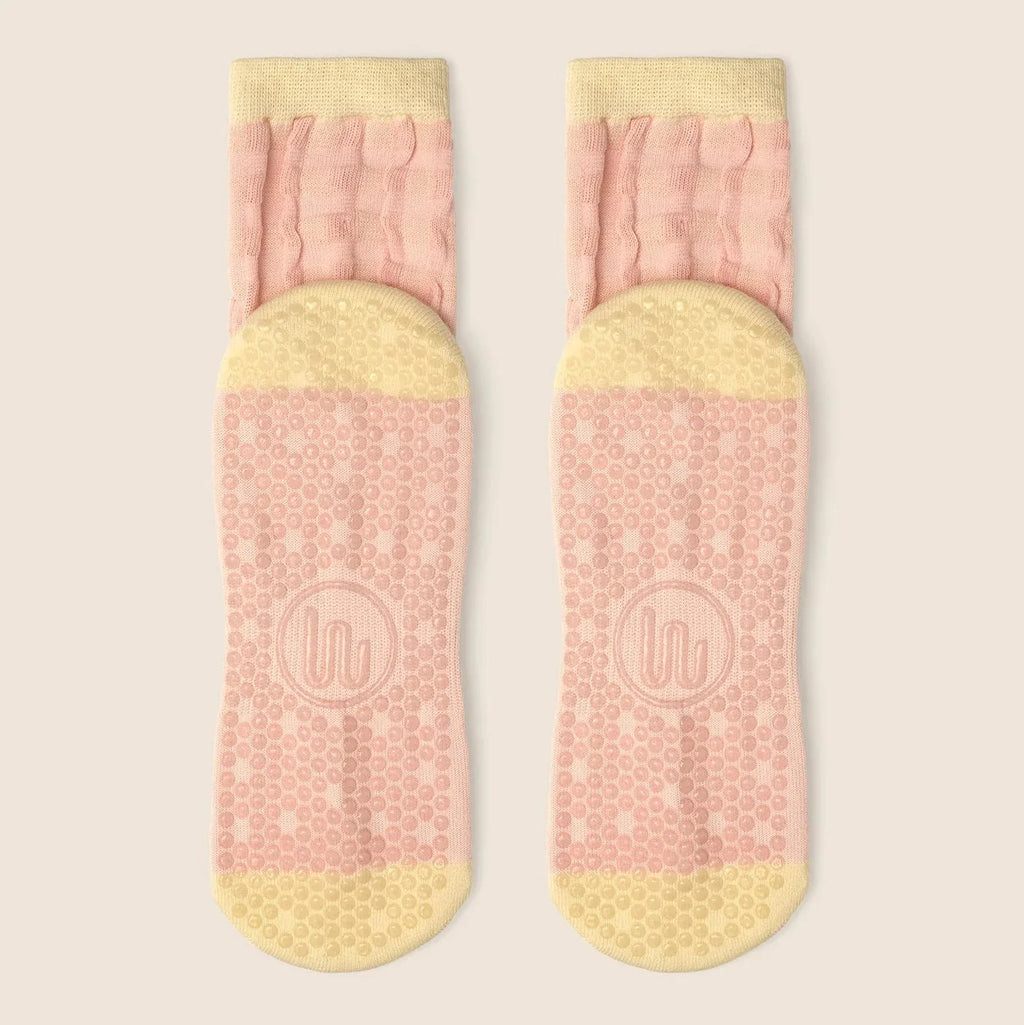Crew Grip Socks - Gingham (Barre / Pilates)