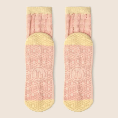 Crew Grip Socks - Gingham (Barre / Pilates)