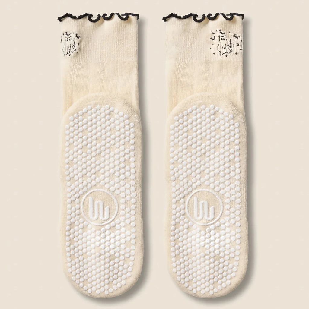 Crew Grip Socks - Spooky Cat (Barre / Pilates)