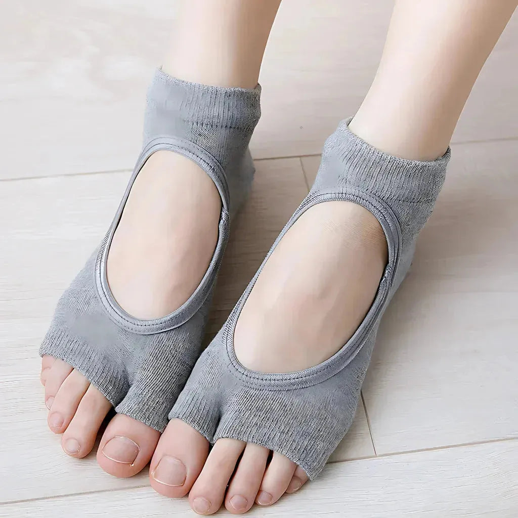 Open Toe Cute Yoga Socks With Anti Slip Grip