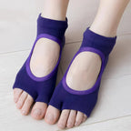 Open Toe Cute Yoga Socks With Anti Slip Grip