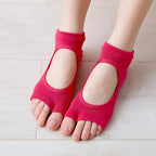 Open Toe Cute Yoga Socks With Anti Slip Grip