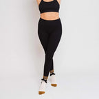 Velour Bow Luxe - Crew Grip Sock (Barre / Pilates)