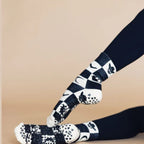 Midnight Cowboy - Crew Grip Socks (Barre / Pilates)