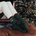 Santa Baby Ruffle Pearl - Crew Grip Sock (Barre / Pilates)