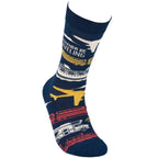 "Rather Be Traveling " Unisex Socks