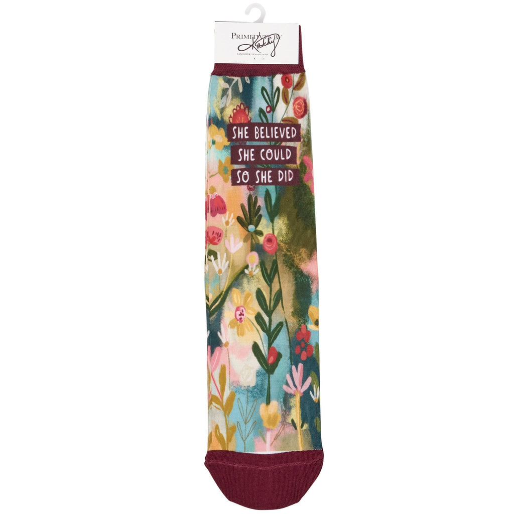 “So She Did” Socks