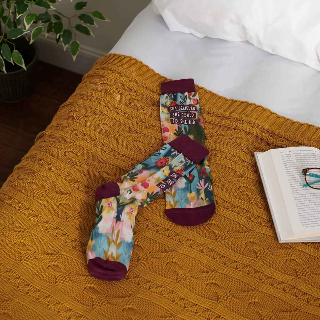 “So She Did” Socks