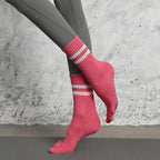 Striped Yoga Socks Toes With Non Slip And Breathable Fit