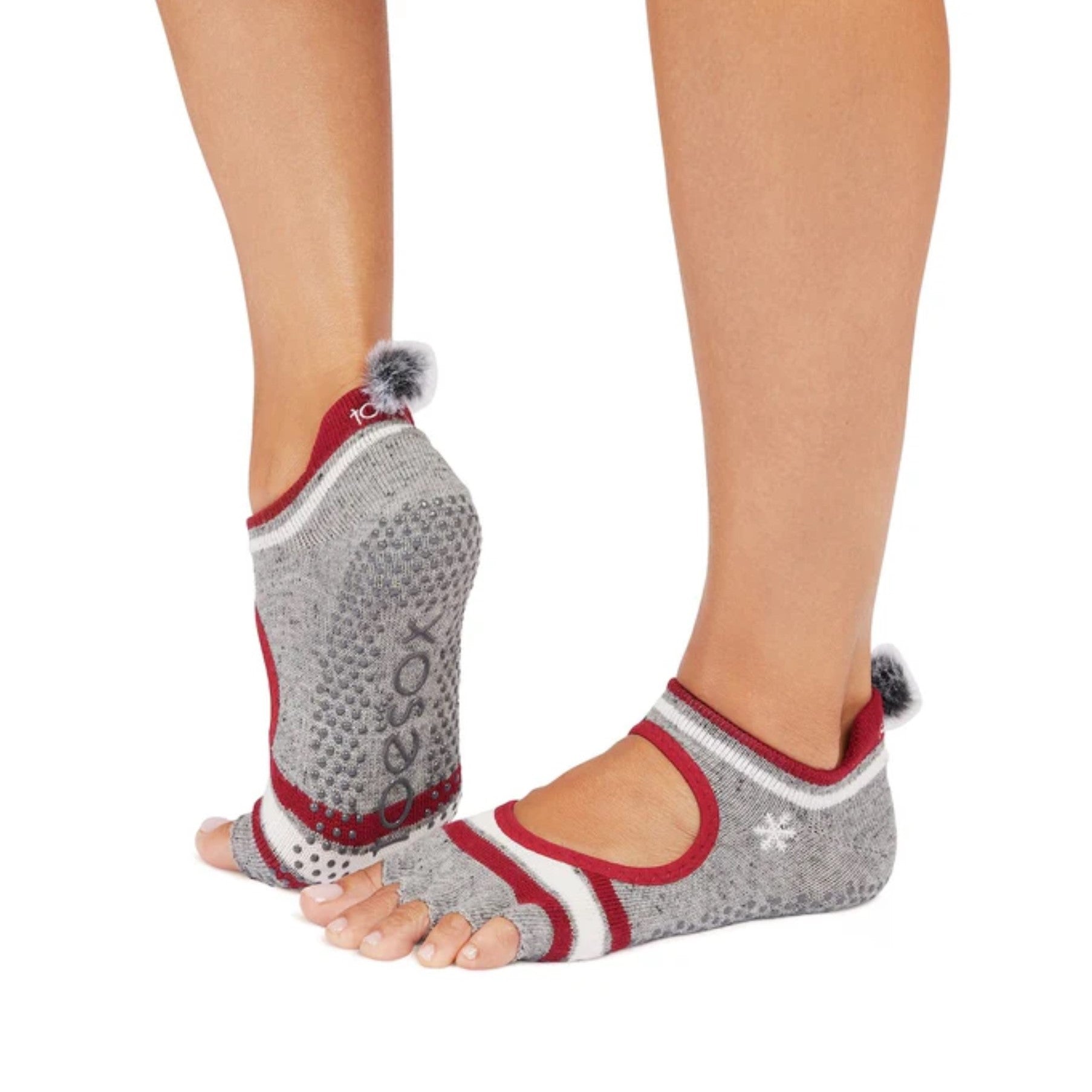 Bellarina Half Toe Grip Socks - Snowdrift (Barre / Pilates)